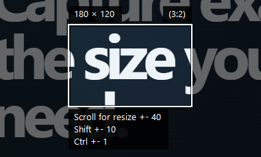 Positioning the ScreenShooter frame